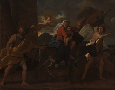 エジプトへの飛行、1627年から28年 作： Nicolas Poussin